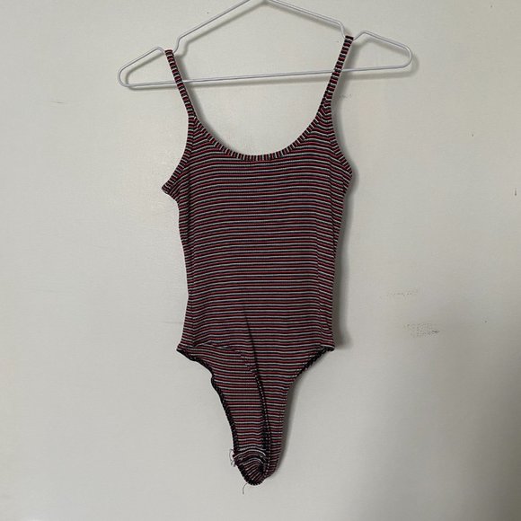 Ribbed Henley Bodysuit - Picture 2 of 2